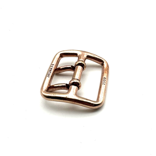 Copper Double Pin Buckle 40mm Two Prong Brass Belt Buckle