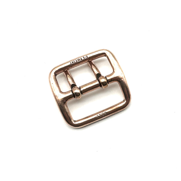 Copper Double Pin Buckle 40mm Two Prong Brass Belt Buckle