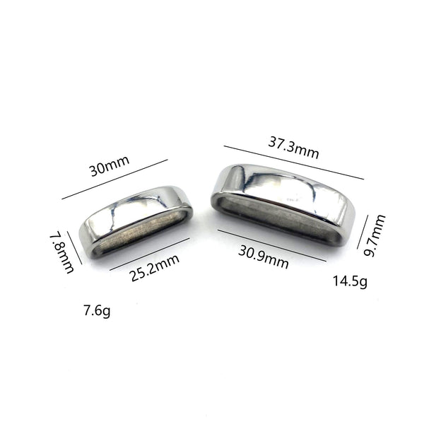 25/30mm Belts Keeper Stainless Loop Mens Leather Belt Fastened Loop