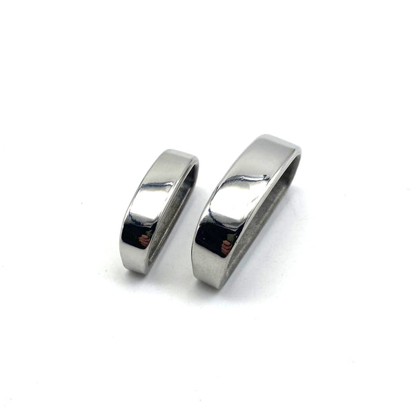 25/30mm Belts Keeper Stainless Loop Mens Leather Belt Fastened Loop