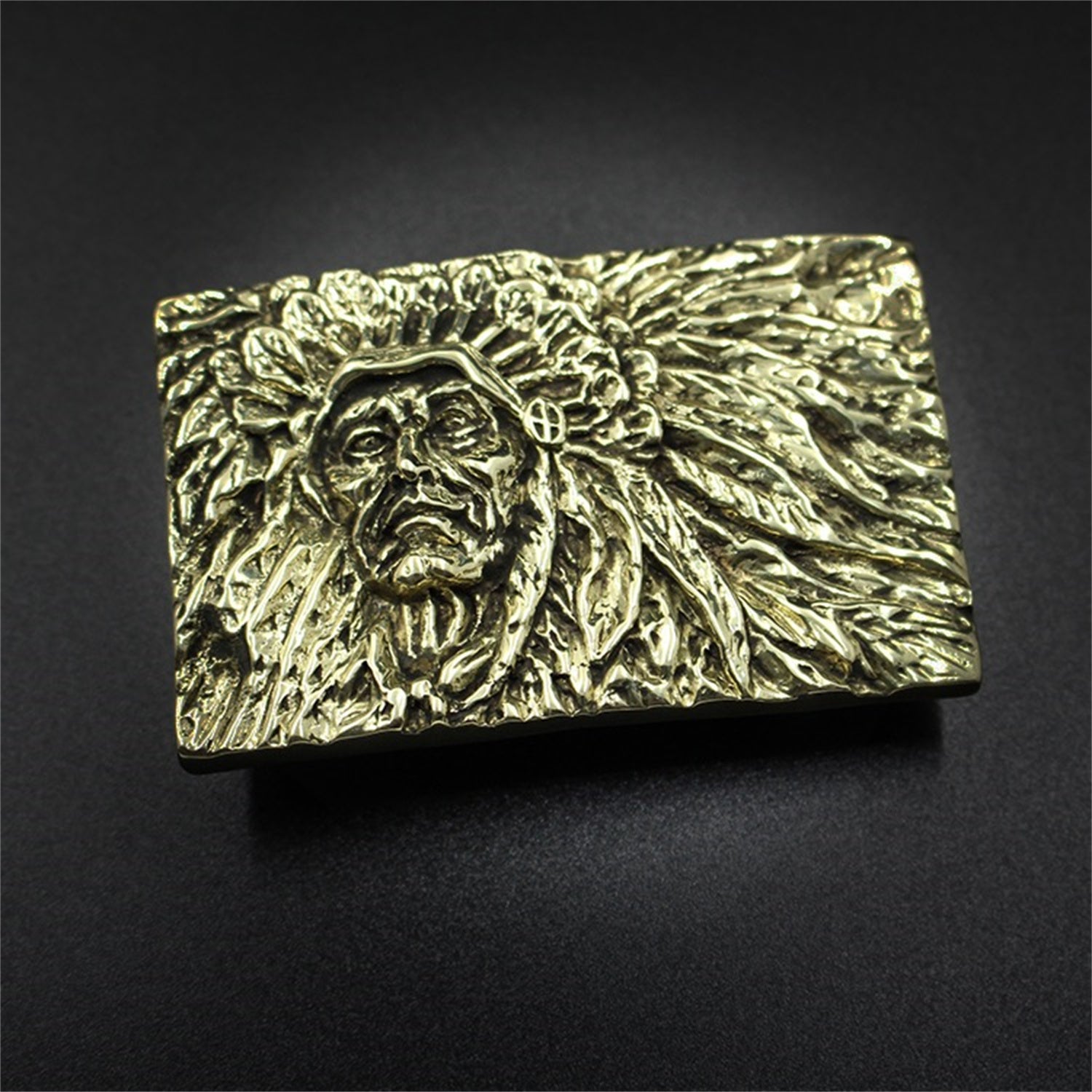 Vintage Brass & Copper Belt Buckle Made In India Vintage Indian Motorcycles Brass belt Buckle – Long Beach  main image 4
