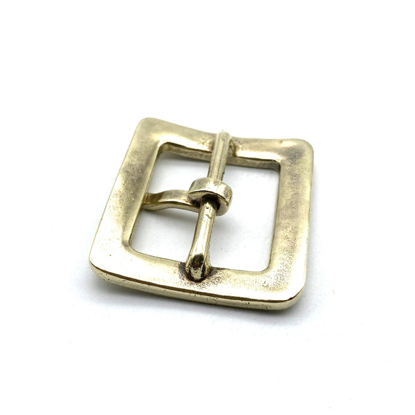 Brass Indian Symbol Center Pin Buckle 1 1/2'' Leather Belt Buckle