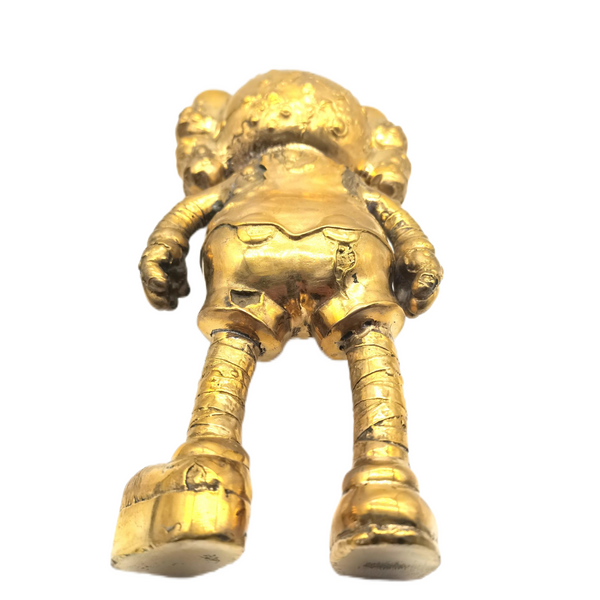 Cute Brass KAWS Statue Bronze Bear Sculpture House&Office Decoration Ornament,Lougher Contemporary KAWS: Holiday Space companion