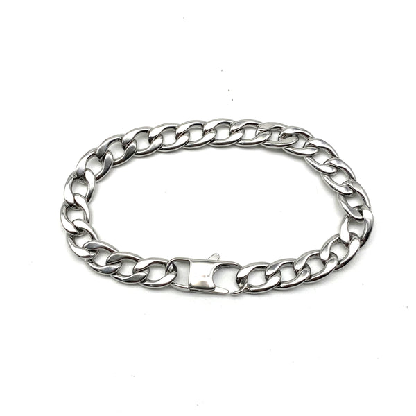Stainless Nk Chain Bracelets 10mm Width,Length Customized,Plama Chain Bracelets Hand Crafted