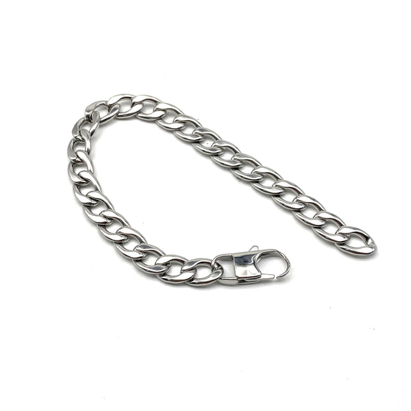 Stainless Nk Chain Bracelets 10mm Width,Length Customized,Plama Chain Bracelets Hand Crafted
