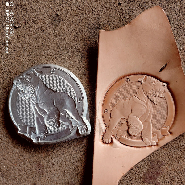 Bully Dog Leather Embossed Stamp,Leather Bag Pattern Pressure Mold