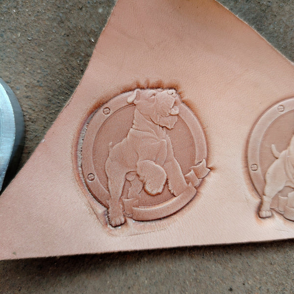 Bully Dog Leather Embossed Stamp,Leather Bag Pattern Pressure Mold