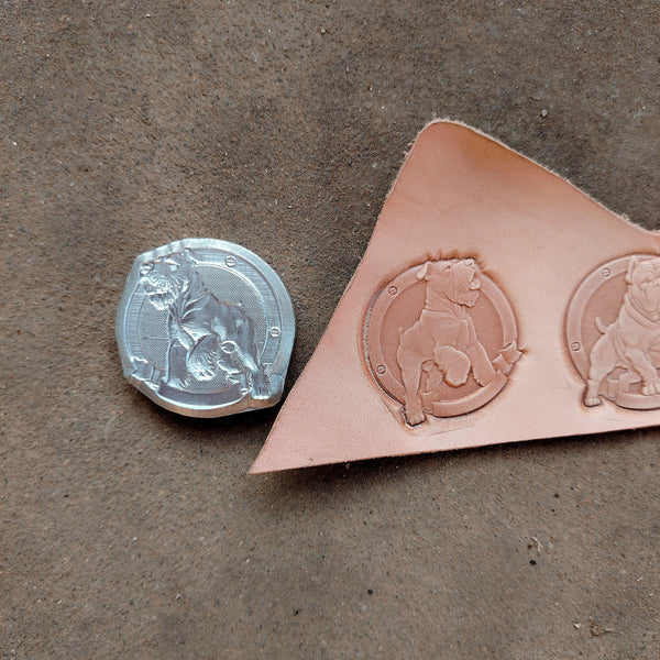 Bully Dog Leather Embossed Stamp,Leather Bag Pattern Pressure Mold