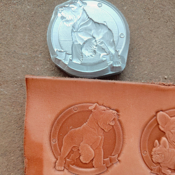 Bully Dog Leather Embossed Stamp,Leather Bag Pattern Pressure Mold