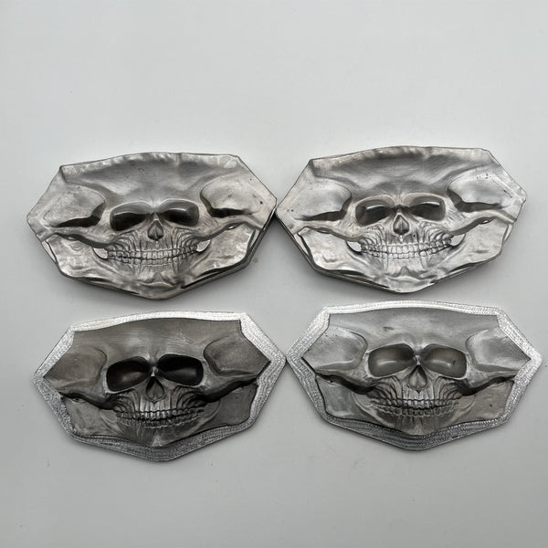 Veg Cowhide 3D Skull Mold Leather Shape Mold ,Veg Tanned Cowhide Cold Press Stamp Mold