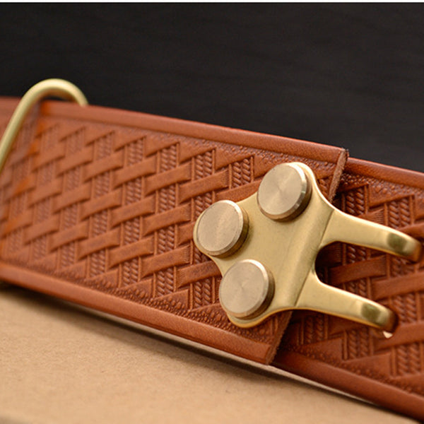 Handmade Littleton Cavalry Leather Belt Mens Street Wear Belts 