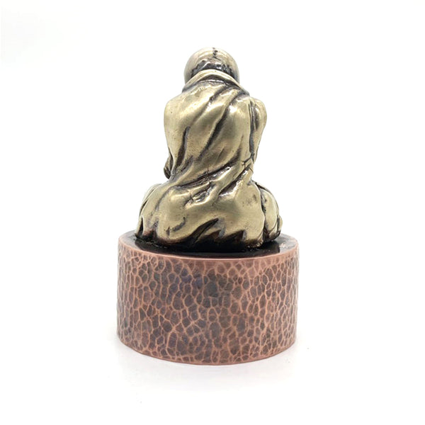 Copper Living Buddha Statues,Monk Sculpture 1kg