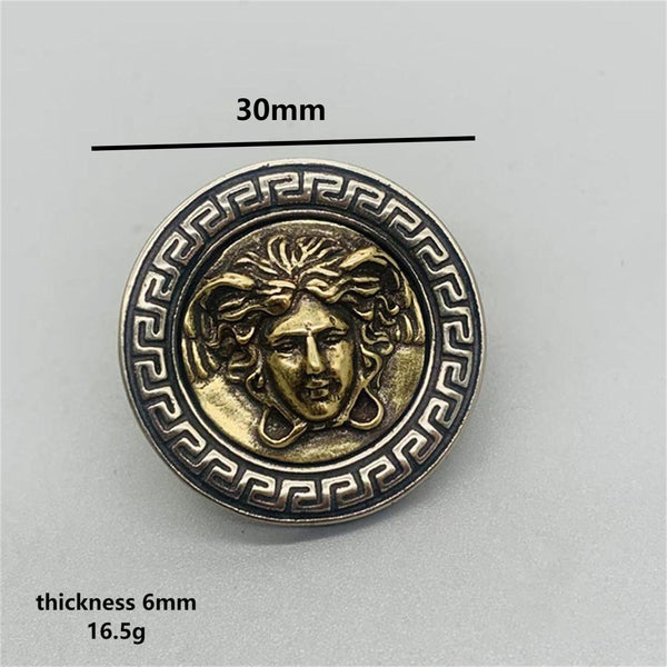 Brass Medusa Concho Studs,Leather Crafting Hardwares