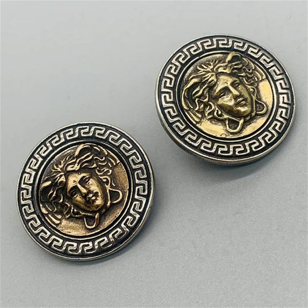 Brass Medusa Concho Studs,Leather Crafting Hardwares