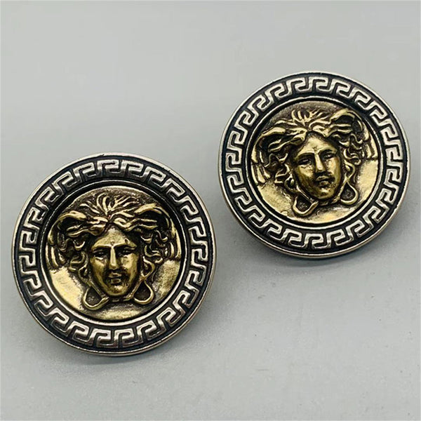 Brass Medusa Concho Studs,Leather Crafting Hardwares