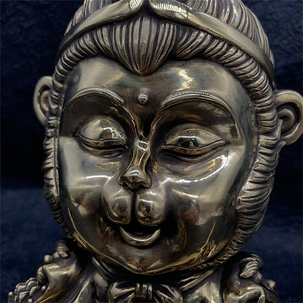 Brass Monk Monkey King Statue,Monkey King Figurine,House Decoration Ornaments