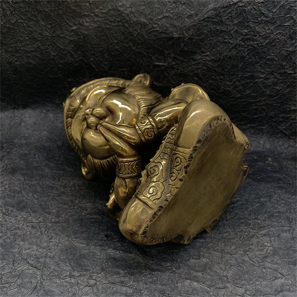 Brass Monk Monkey King Statue,Monkey King Figurine,House Decoration Ornaments