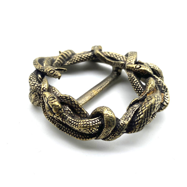 Brass Snake Design Buckle,Men Leather Belt Buckle,Leather Craft Hardwares
