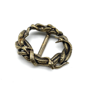 Brass Snake Design Buckle,Men Leather Belt Buckle,Leather Craft Hardwares