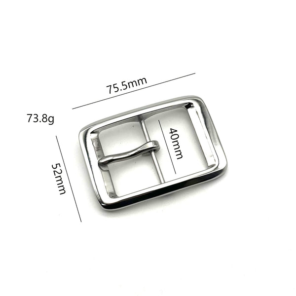 40mm Premium Stainless Belt Anti Allergy Leather Belt Replacement Buckle
