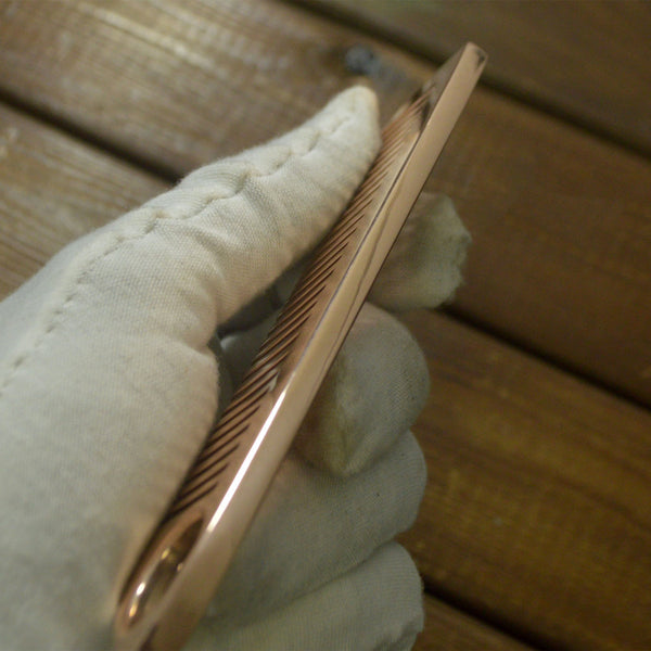 Red Copper Hair Comb Handmade,Customized Hair Brush Combs,Personalized Gifts