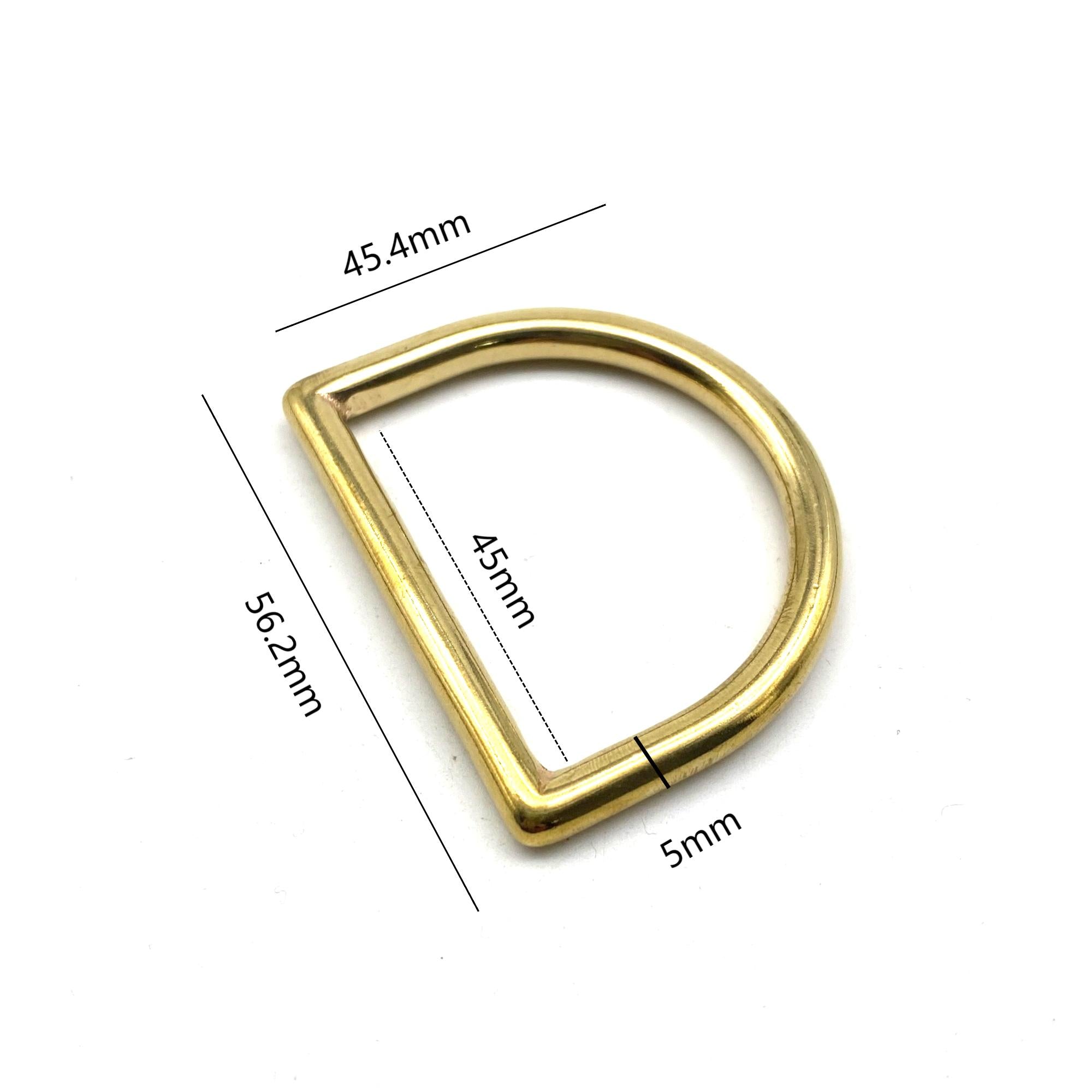 Premium Bag D Loop Seamless Gold D Ring 45mm