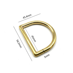 Premium Bag D Loop Seamless Gold D Ring 45mm