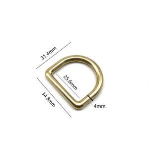 Premium Bag D Loop Seamless Gold D Ring 26mm