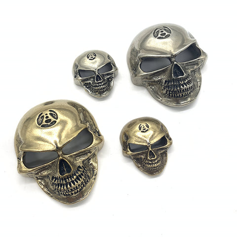 Skull Concho For Motorcycle Saddle Bag,Large Brass Conchos Screw Back
