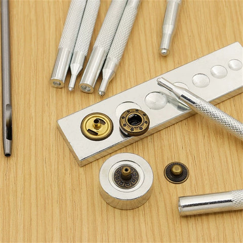 Snap Button Fasten Setting Tools Snap Buttons Hardware Hand Die Tool Set