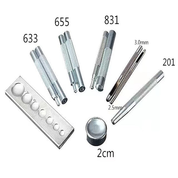 Snap Button Fasten Setting Tools Snap Buttons Hardware Hand Die Tool Set