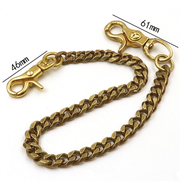 Brass Chain Wallet Brass Biker Wallet Chain,Leather Purse Chain,Mens Outfit Jewelry