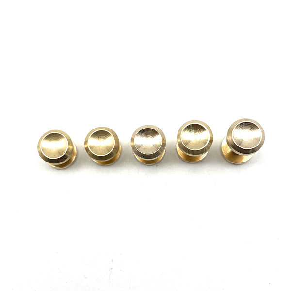 Brass Chicago Screw Button Concave Cap Leather Craft Rivets Purse Wallet Belt Fastener Studs 4/5/6/8/10mm