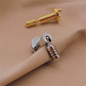 Leather Bag Folden Lock Handbag Luxury Closure Hardwares | Gold/Silver Color
