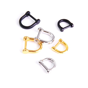 Stainless Steel Luxury Shackle Tote Bag Side Hook For Handle Chain Snap Clasp