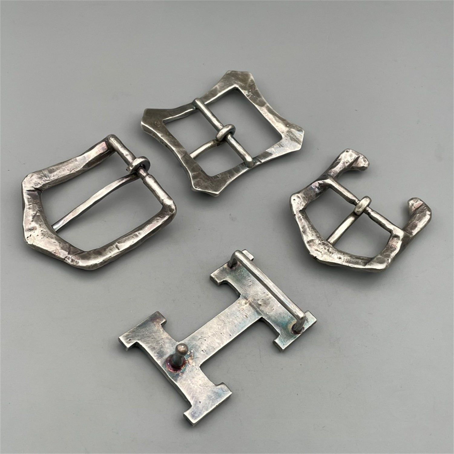 925 Sterling Silver Buckle,Premium Leather Belt Buckle,Leather