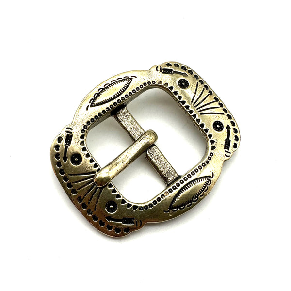 Navajo Thunderbird Copper Buckle Mens Personalized Leather Belt Hardwares