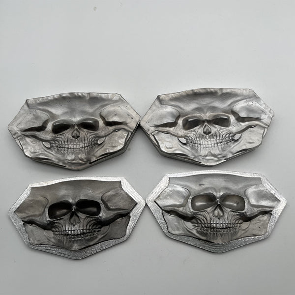 Veg Cowhide 3D Skull Mold Leather Shape Mold ,Veg Tanned Cowhide Cold Press Stamp Mold