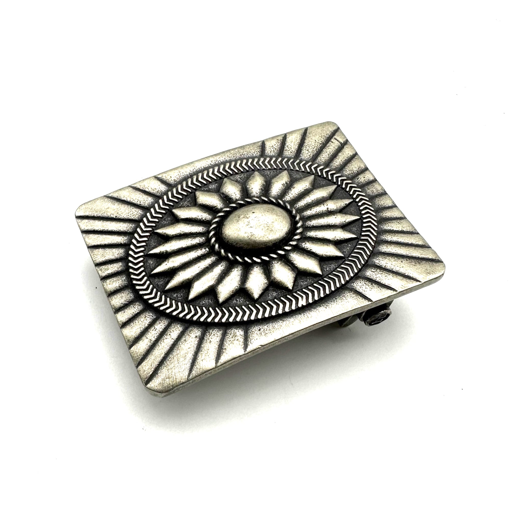 Navajo Belt Buckle 1 1/2''Old Silver Finish