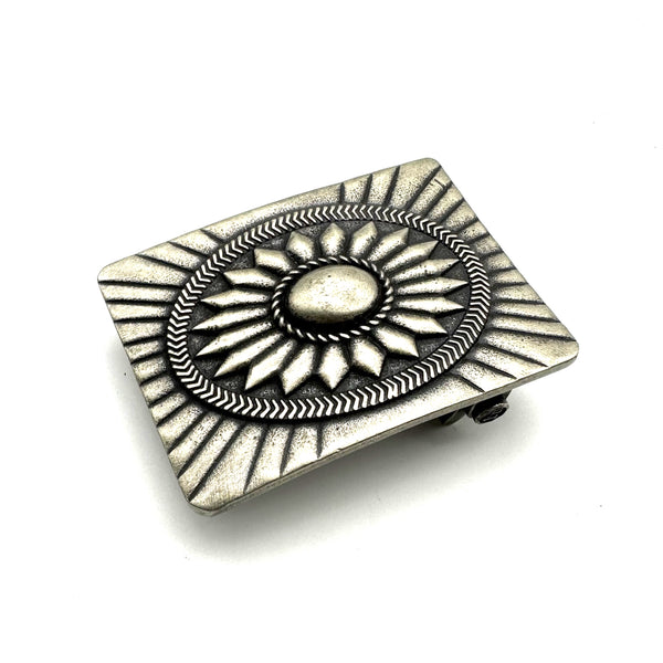 Navajo Belt Buckle 1 1/2''Old Silver Finish