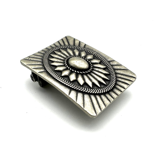 Navajo Belt Buckle 1 1/2''Old Silver Finish