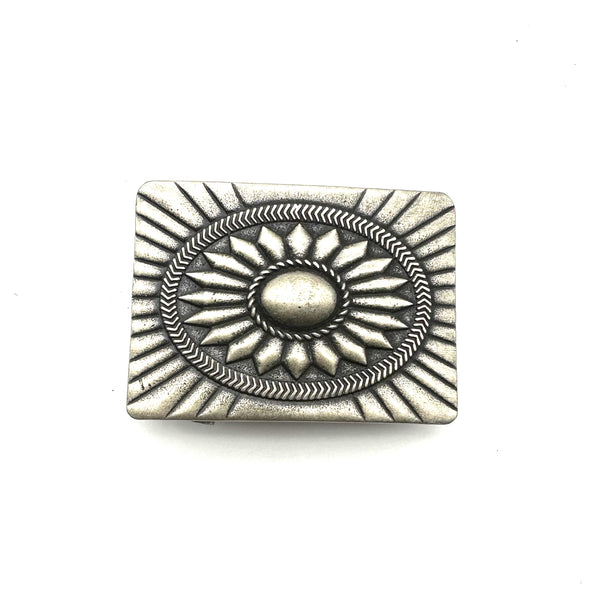 Navajo Belt Buckle 1 1/2''Old Silver Finish