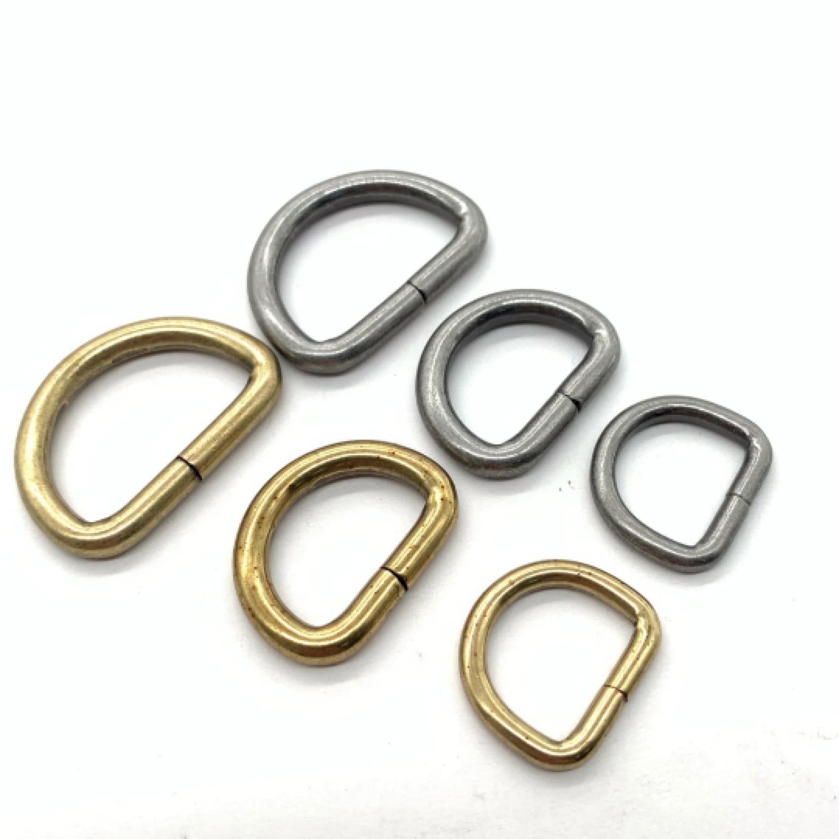 Bag Hardware Metal D Ring Leash D Loop Leather Strap Slider Lanyard Adjuster Old Silver/Bronze