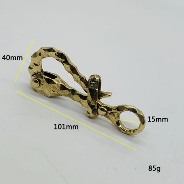 Belt Clip Pirate Hook Belts Hardware Mens Retro Western Buckle CNC Cutting - Belt Buckles Brass