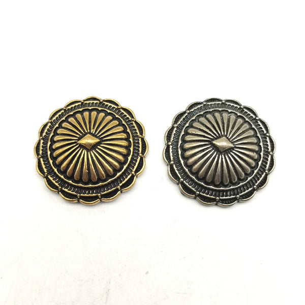 Boho Conchos Leather Craft Decoration Concho Rivets Screw Back - Leather Concho Rivet