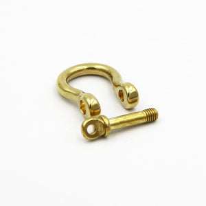 Brass Anchor Bow Shackle 10.5mm Leather Craft Fitting Hardwares - Lifting Hooks Clamps & Shackles