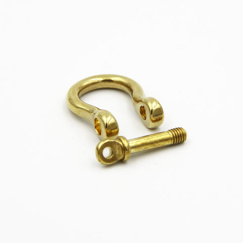 Brass Anchor Bow Shackle 10.5mm Leather Craft Fitting Hardwares - Lifting Hooks Clamps & Shackles