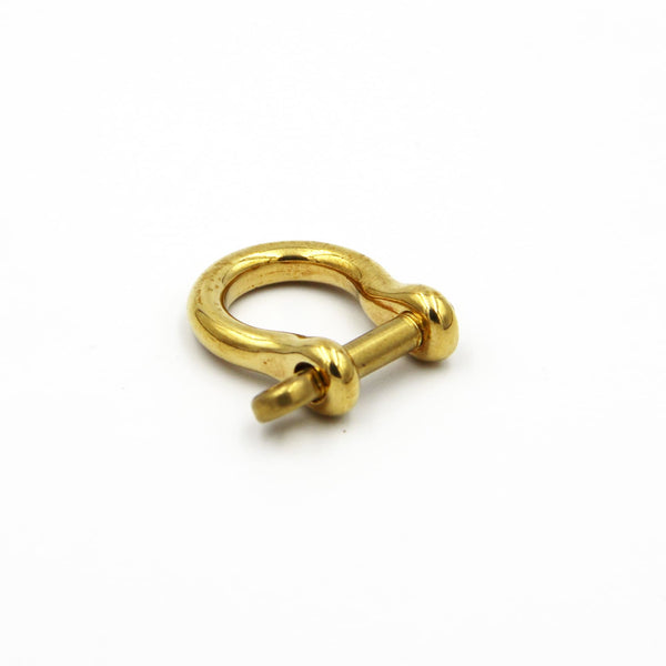 Brass Anchor Bow Shackle 9.5mm Leather Craft Fitting Hardwares - 1pcs - Lifting Hooks Clamps & Shackles