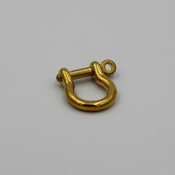 Brass Anchor Bow Shackle 9.5mm Leather Craft Fitting Hardwares - Lifting Hooks Clamps & Shackles