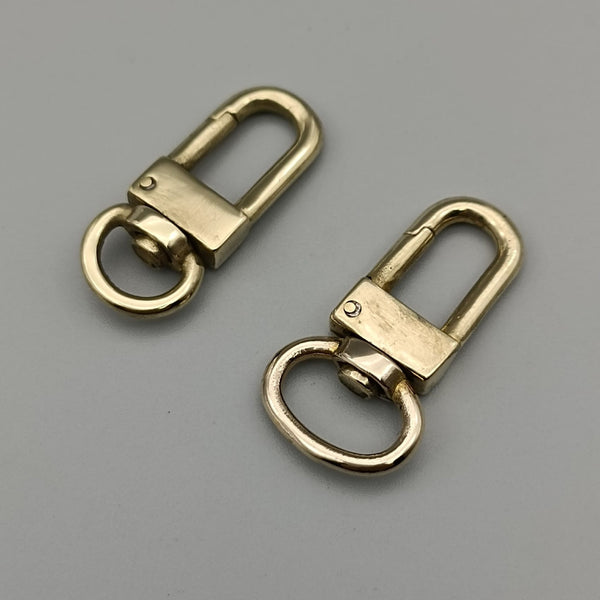 Brass Bolt Snap Leather Bag Chain Clasp Clip Bag Leash Swivel Hook
